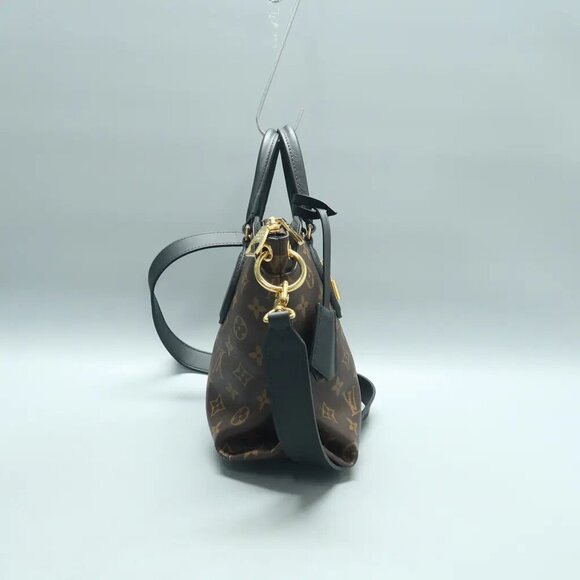 Louis Vuitton Flower Tote Brown Monogram Canvas Satchel 1641-122624 - Picture 4 of 12